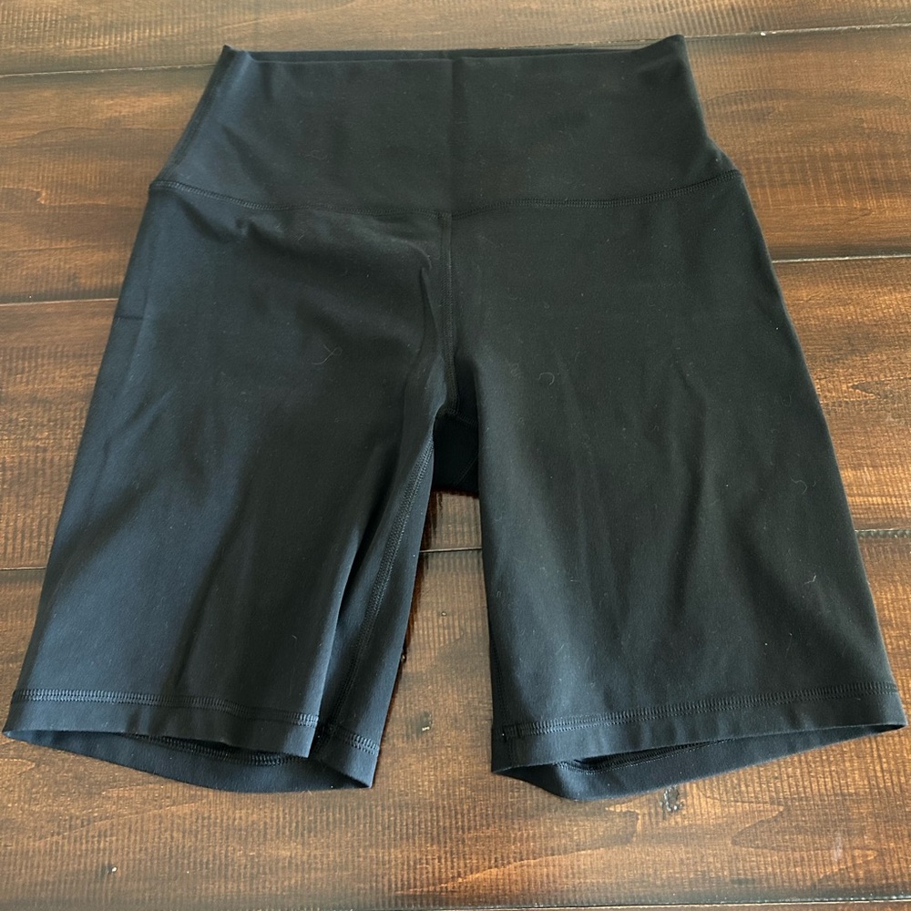 CRZ YOGA Black Bike Shorts High Waist Stretch